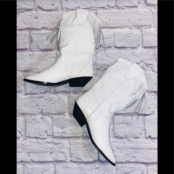 White Leather Boots by Leather Craft Premier Collection - Picture 2 of 10